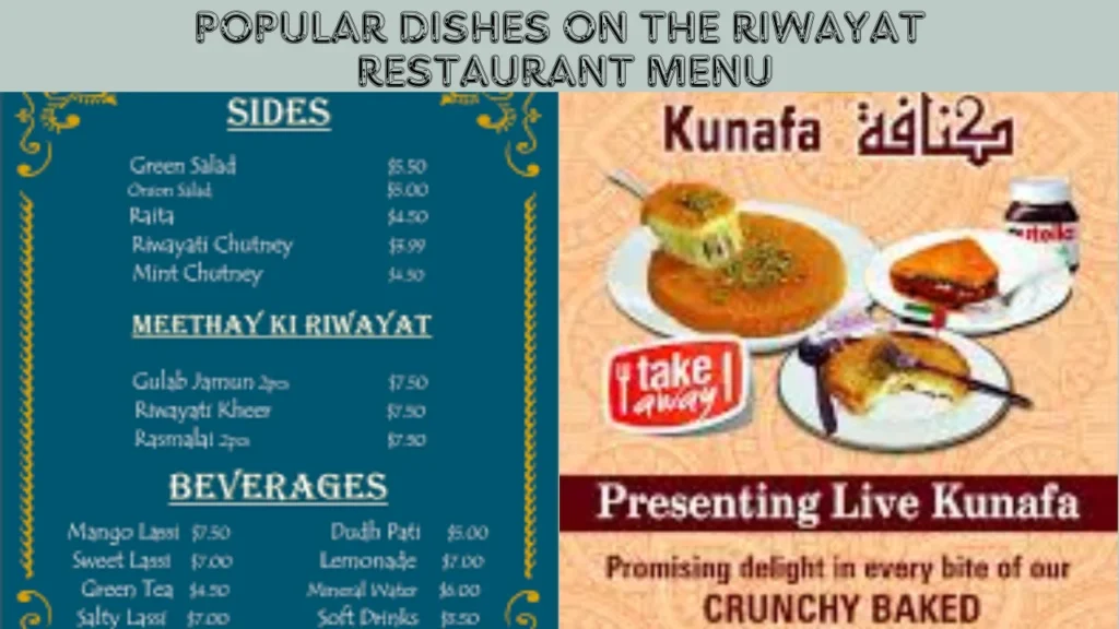 Popular Dishes on the Riwayat Restaurant Menu