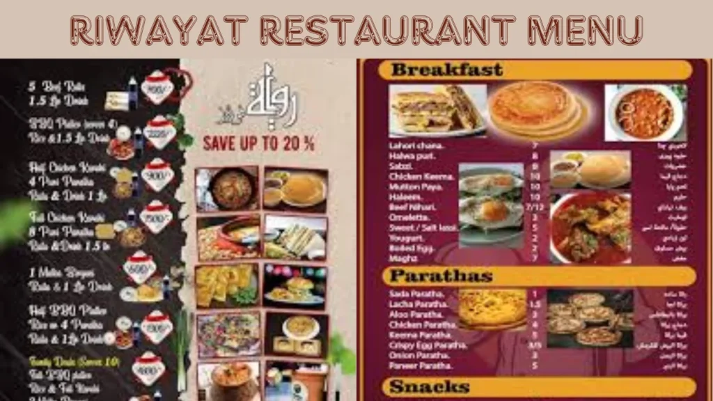 riwayat restaurant menu