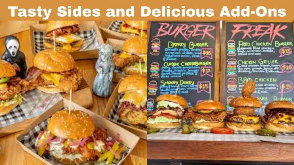 Burger Freak Belmont Menu With Tasty Sides and Delicious Add-Ons