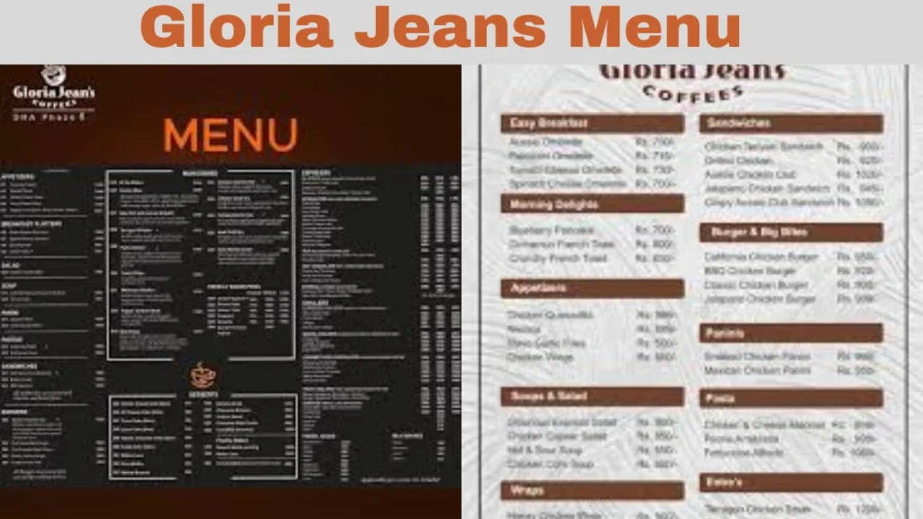 Gloria Jeans Menu