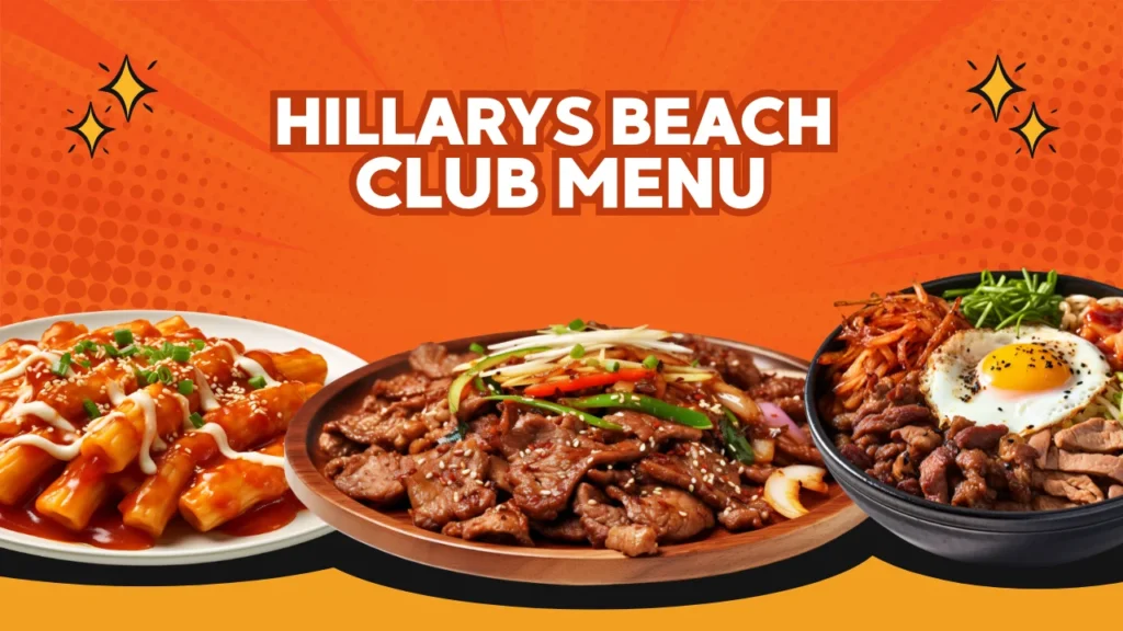 Hillarys Beach Club Menu