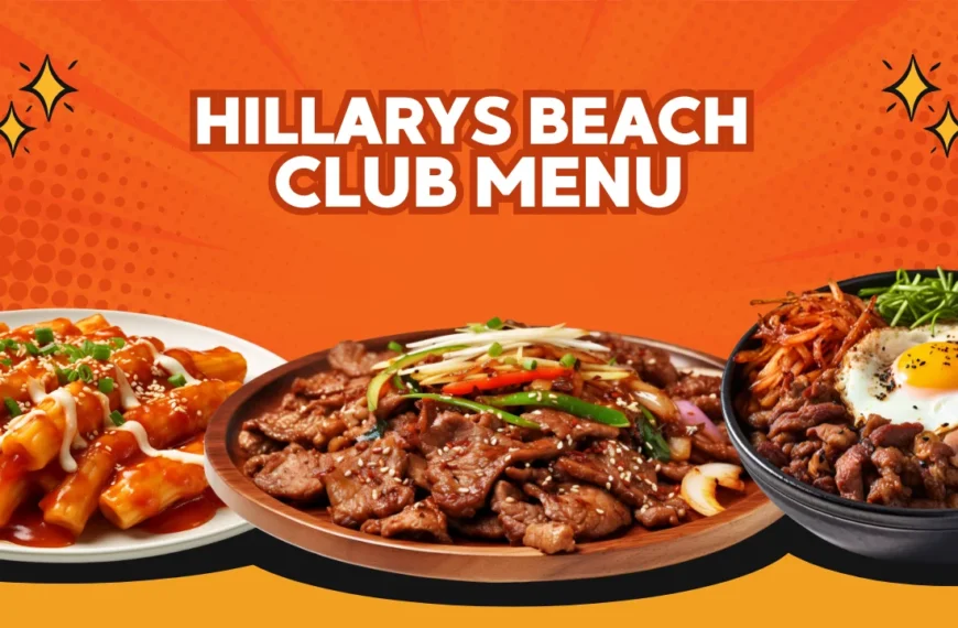 Hillarys Beach Club Menu