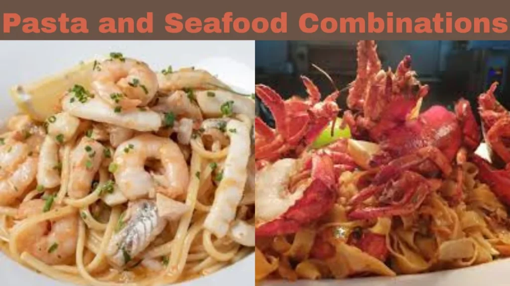 Lobster Cave Menu With Pasta and Seafood Combinations