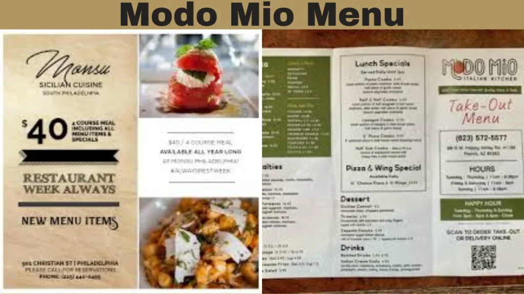 Modo Mio Menu