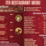ito restaurant menu