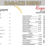 ragazzi menu