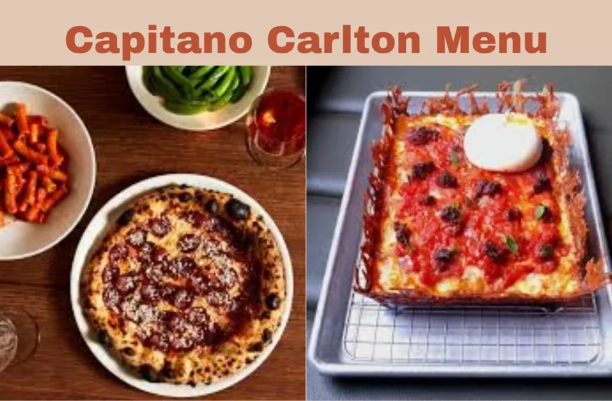 Capitano Carlton Menu