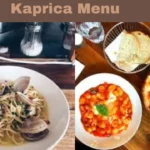 Kaprica Menu