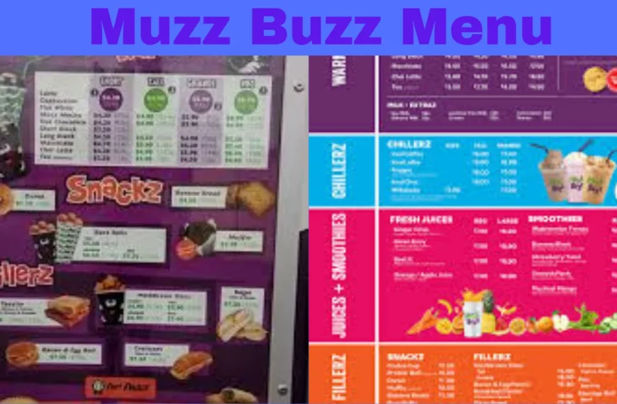 Muzz Buzz Menu