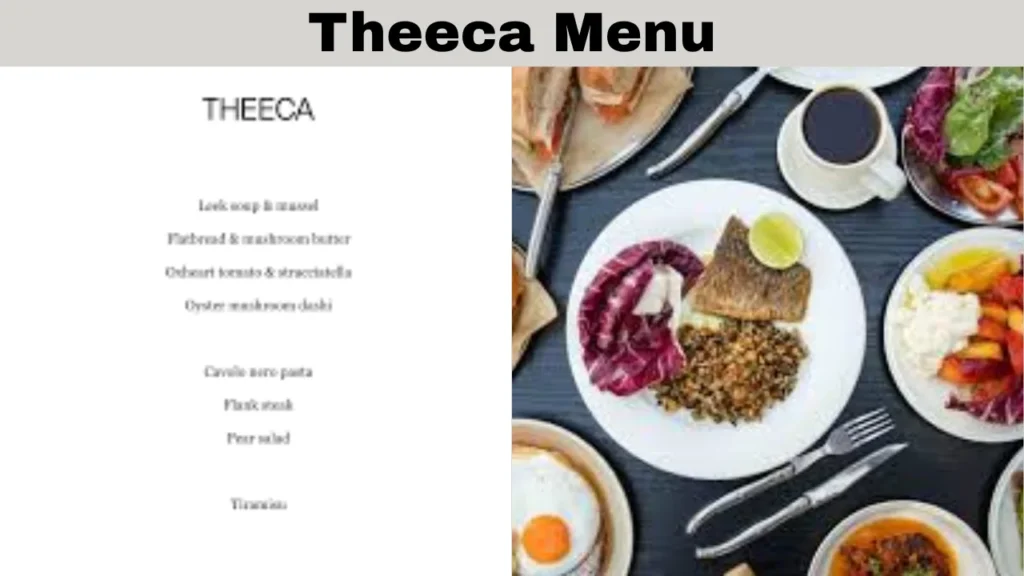 Theeca Menu