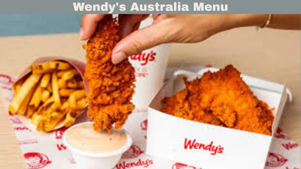 Wendy's Australia Menu