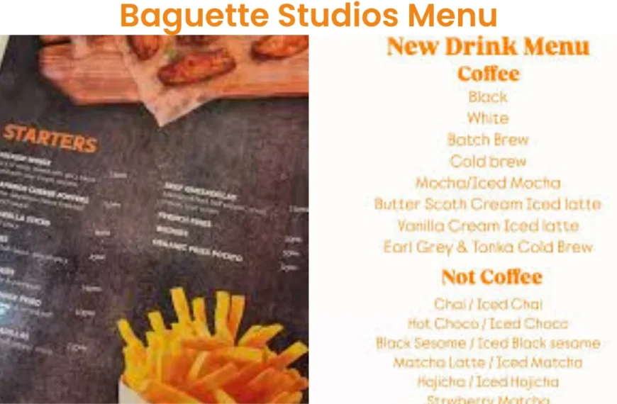 baguette studios menu