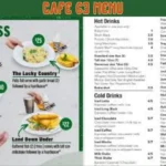 cafe 63 menu