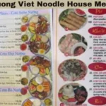 huong viet noodle house menu