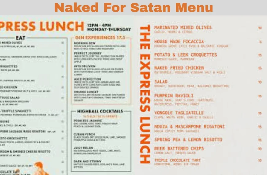 naked for satan menu