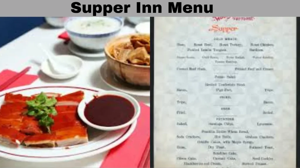 Supper Inn Menu