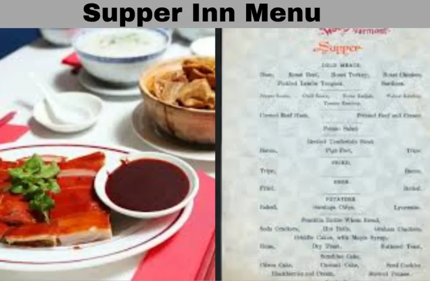 Supper Inn Menu