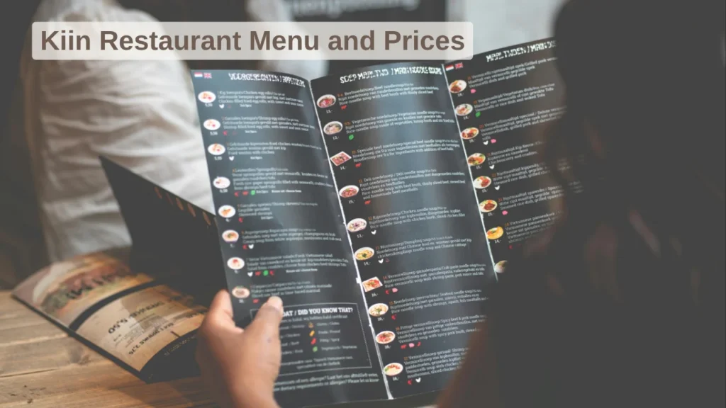 Kiin Restaurant Menu and Prices