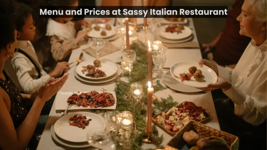Menu and Prices at Sassy Italian Restaurant