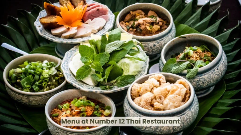Menu at Number 12 Thai Restaurant