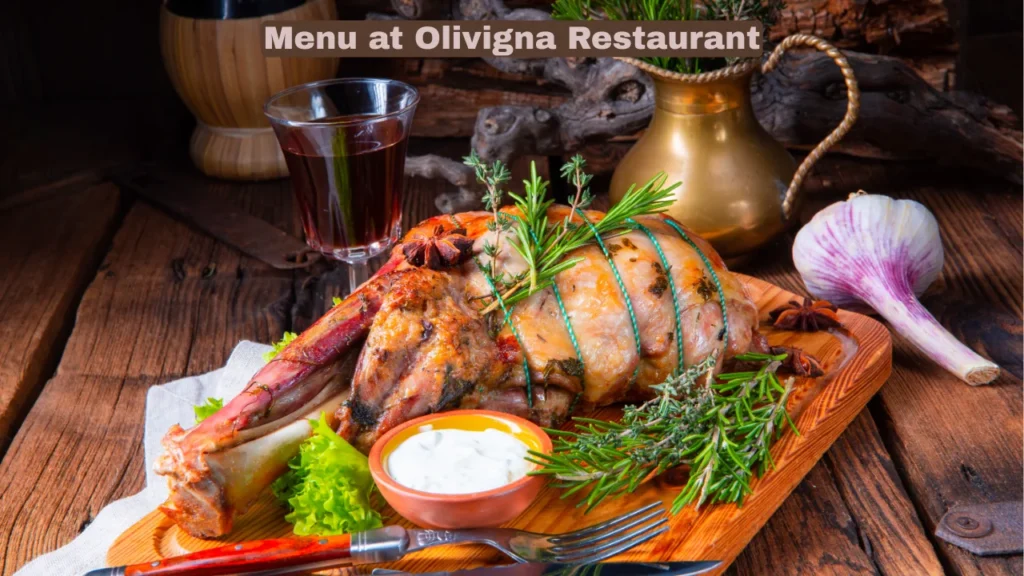 Menu at Olivigna Restaurant