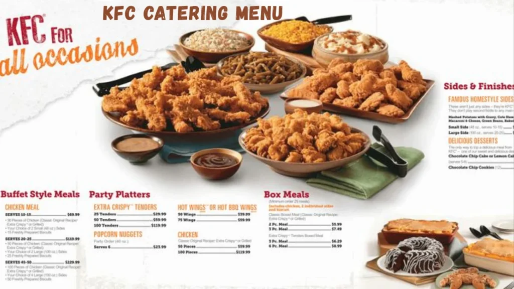 KFC Catering Menu