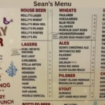 Sean’s Menu