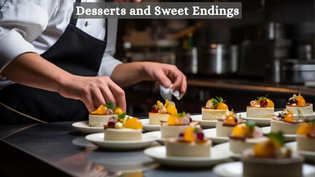 Treendale Farm Hotel Menu and Desserts and Sweet Endings