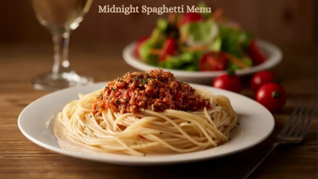 midnight spaghetti menu