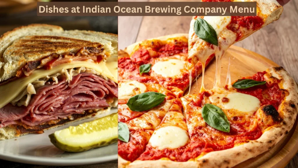 Dishes at Indian Ocean Brewing Company Menu