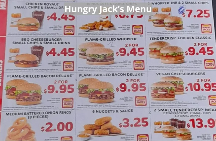 Hungry Jack’s Menu