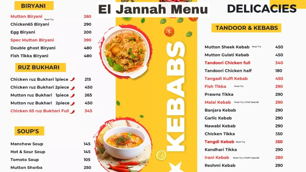 El Jannah Menu