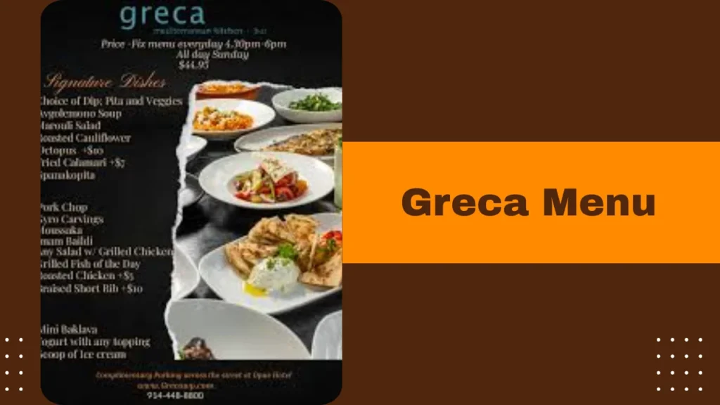 Greca Menu