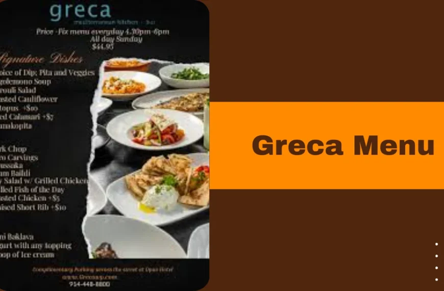 Greca Menu