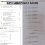 Grill Americano Menu