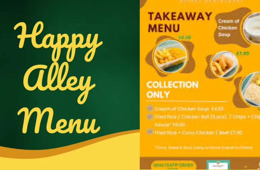 Happy Alley Menu