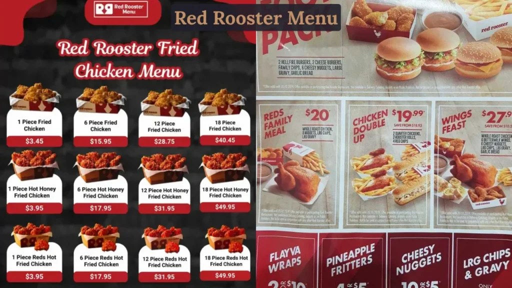 Red Rooster Menu