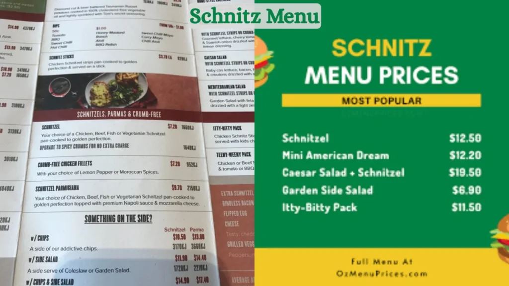 Schnitz Menu