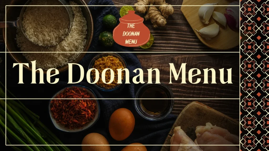 The Doonan Menu