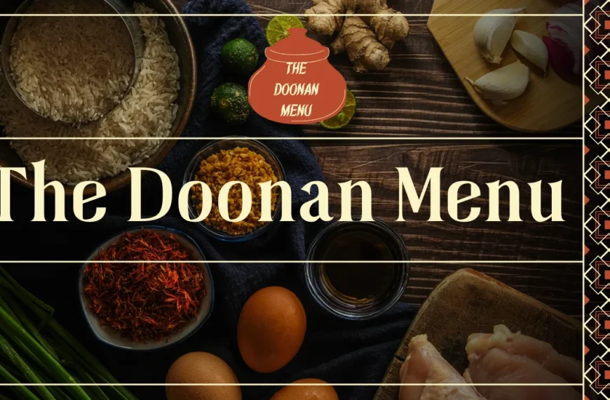 The Doonan Menu