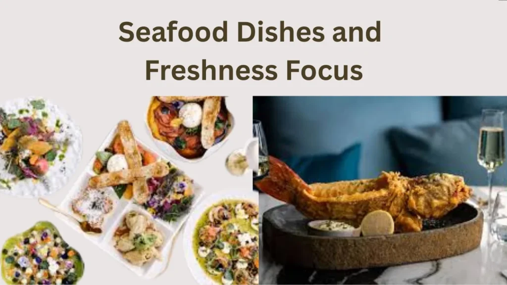 8 at Trinity Menu and Seafood Dishes and Freshness Focus