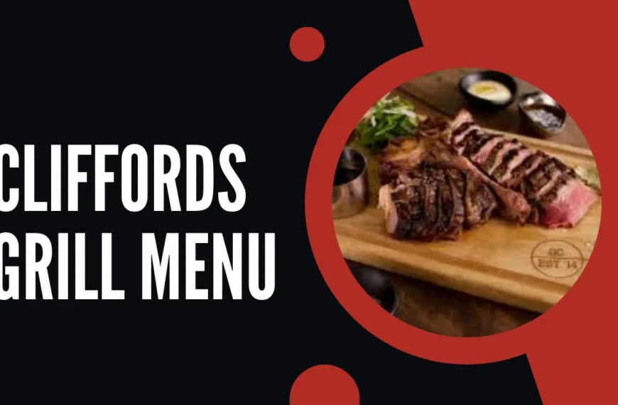 Cliffords Grill Menu