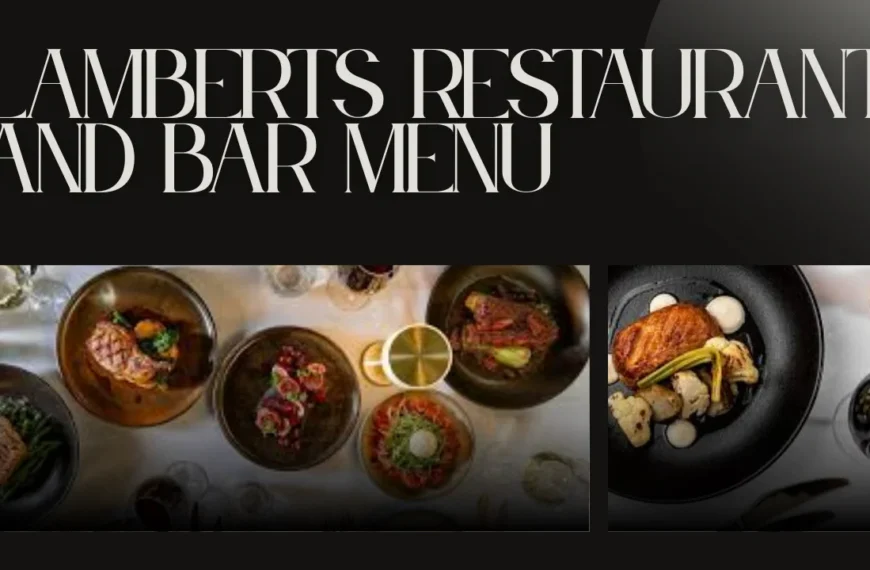 Lamberts Restaurant and Bar Menu