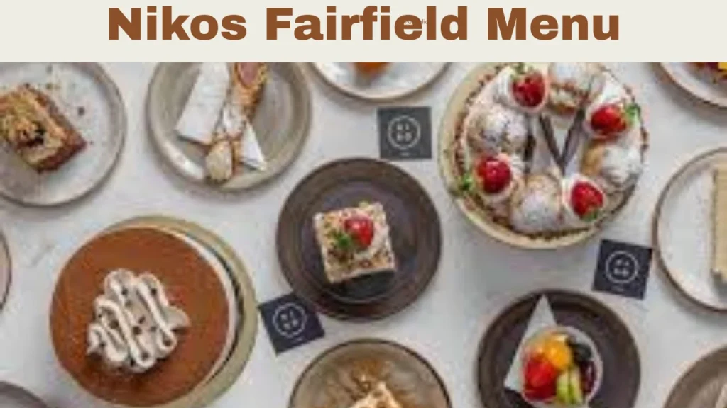 Nikos Fairfield Menu