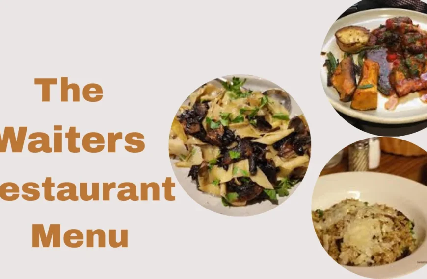 The Waiters Restaurant Menu