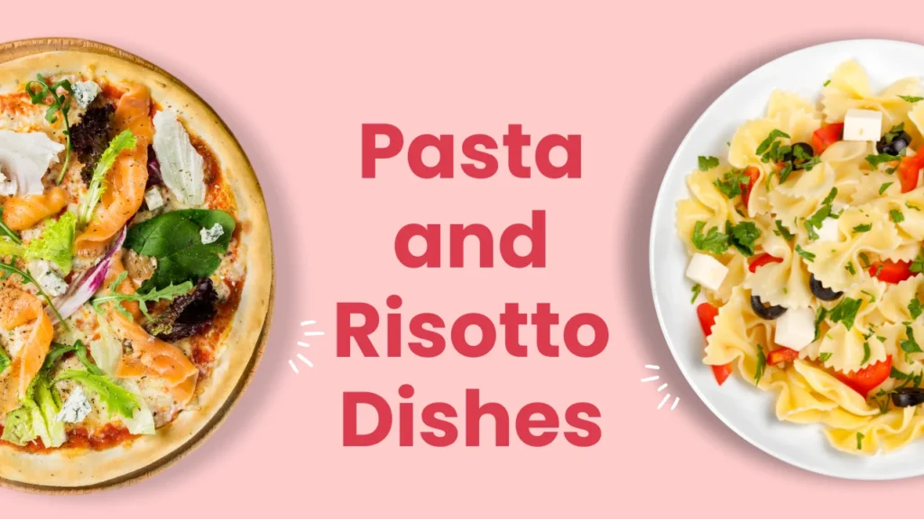 The Waiters Restaurant Menu and Pasta and Risotto Dishes