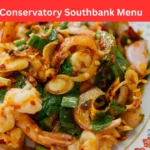 conservatory southbank menu
