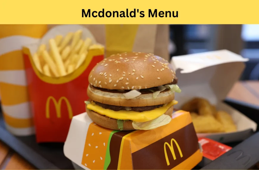 mcdonald's menu
