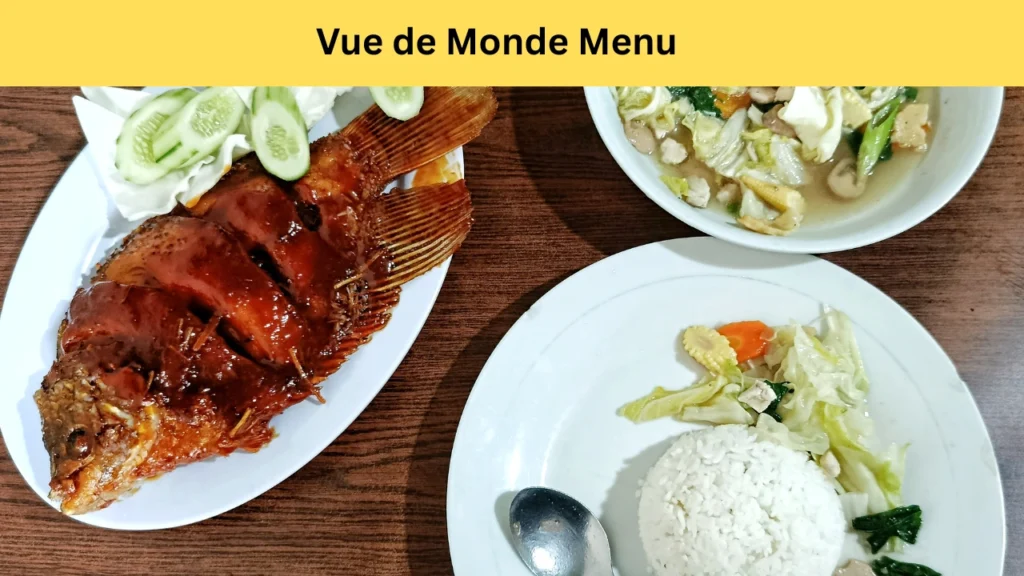 vue de monde menu