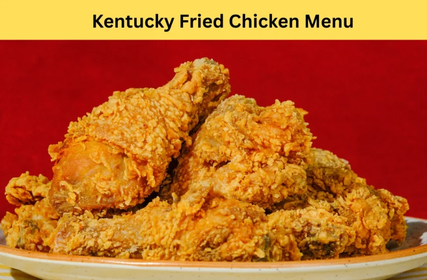 Kentucky Fried Chicken Menu